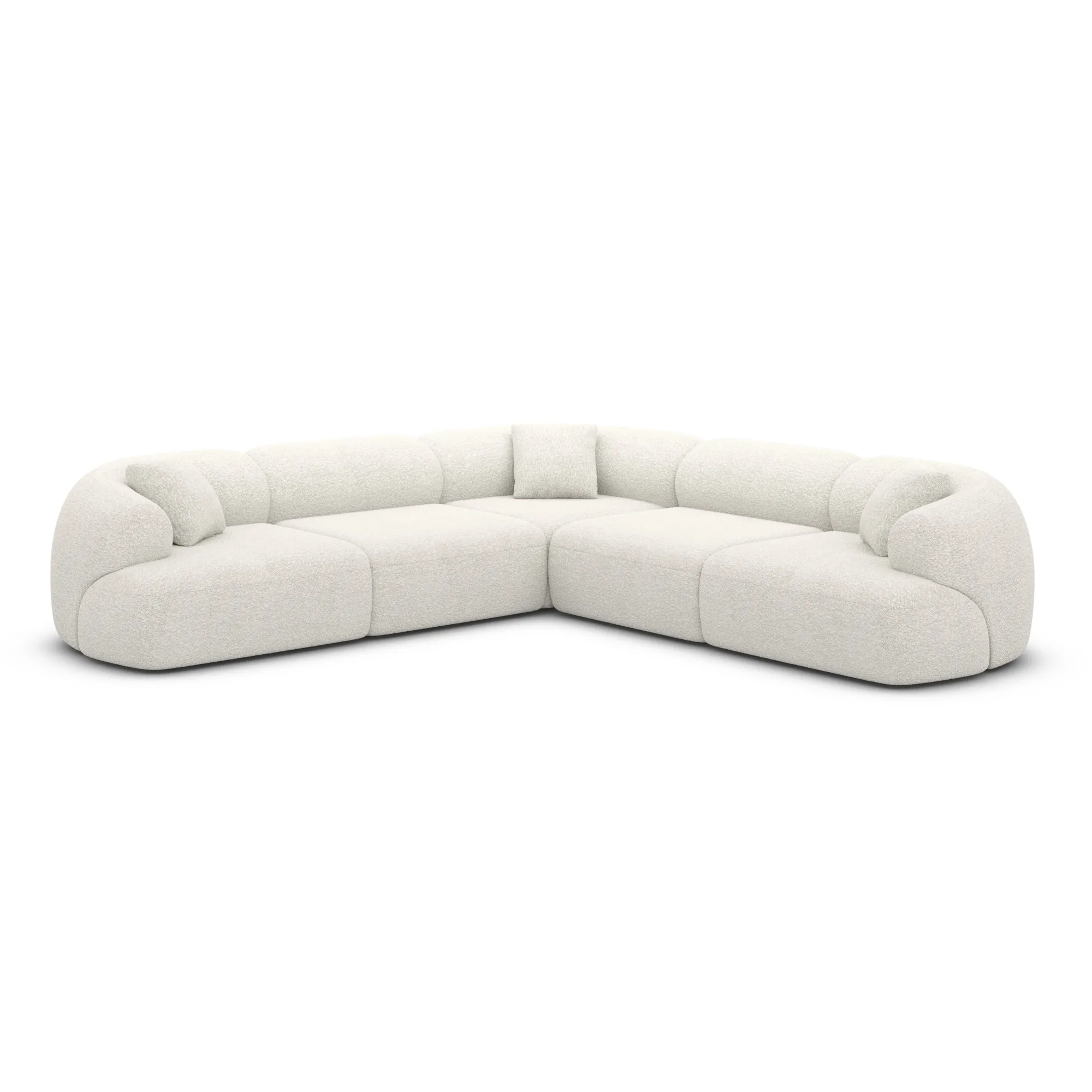 Bouclé Ecksofa Poliva – Bild 10