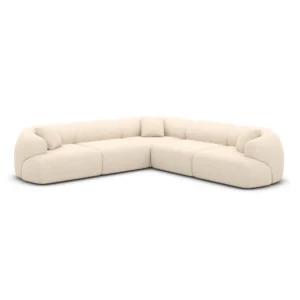 Strukturstoff Ecksofa Poliva