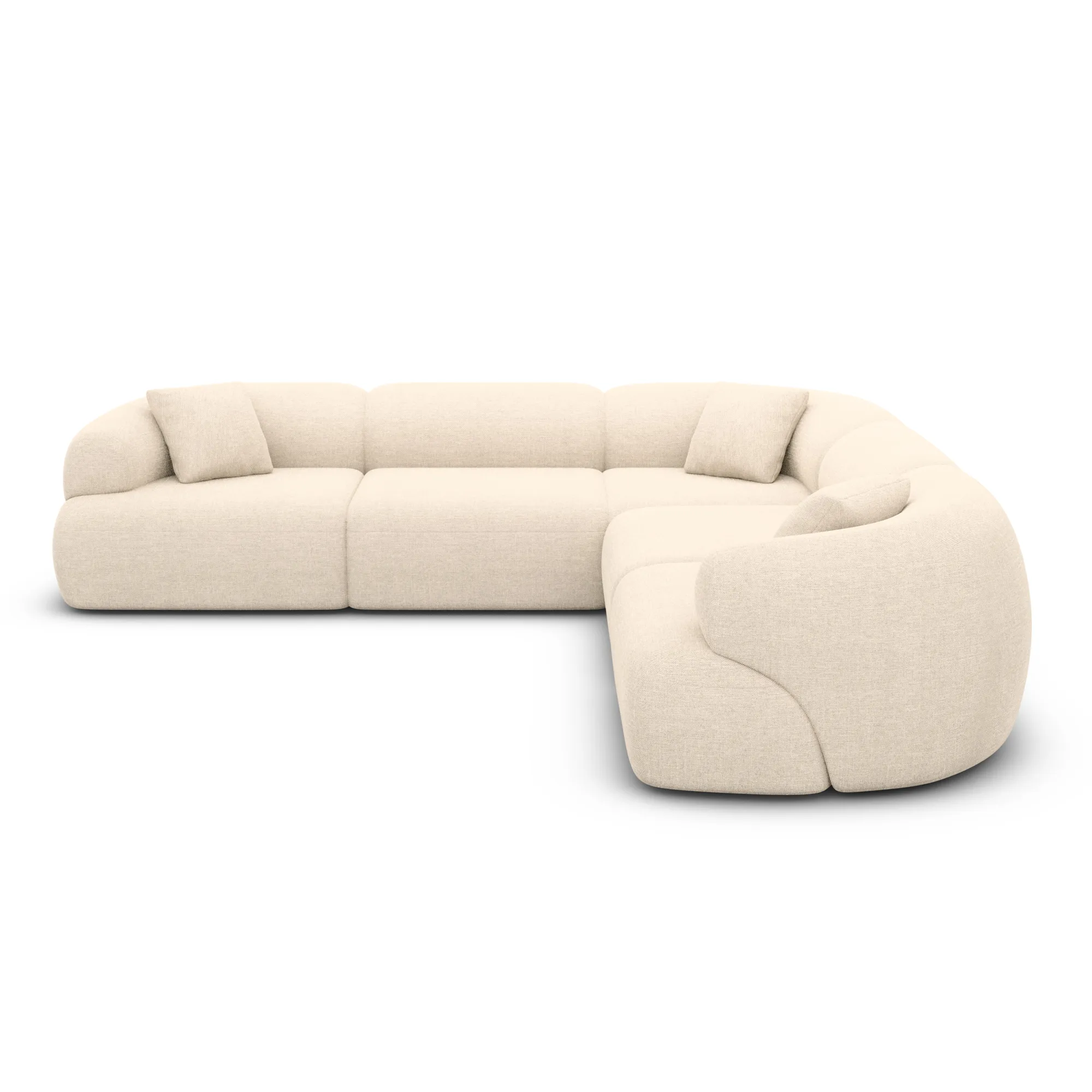 Strukturstoff Ecksofa Poliva – Bild 24