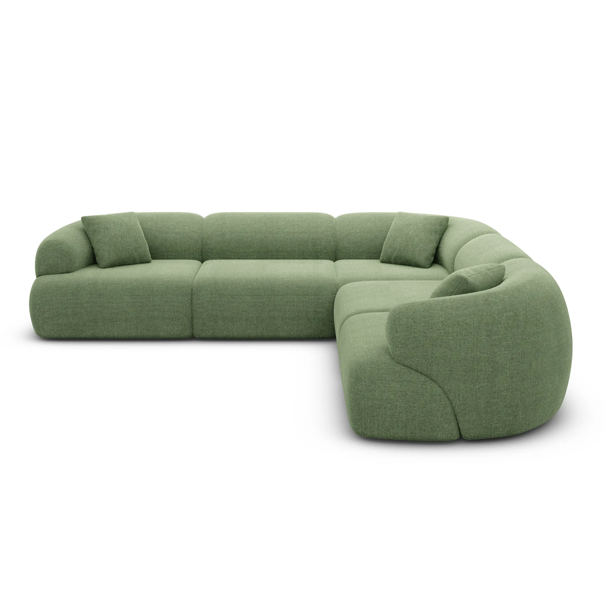 Strukturstoff Ecksofa Poliva – Bild 30