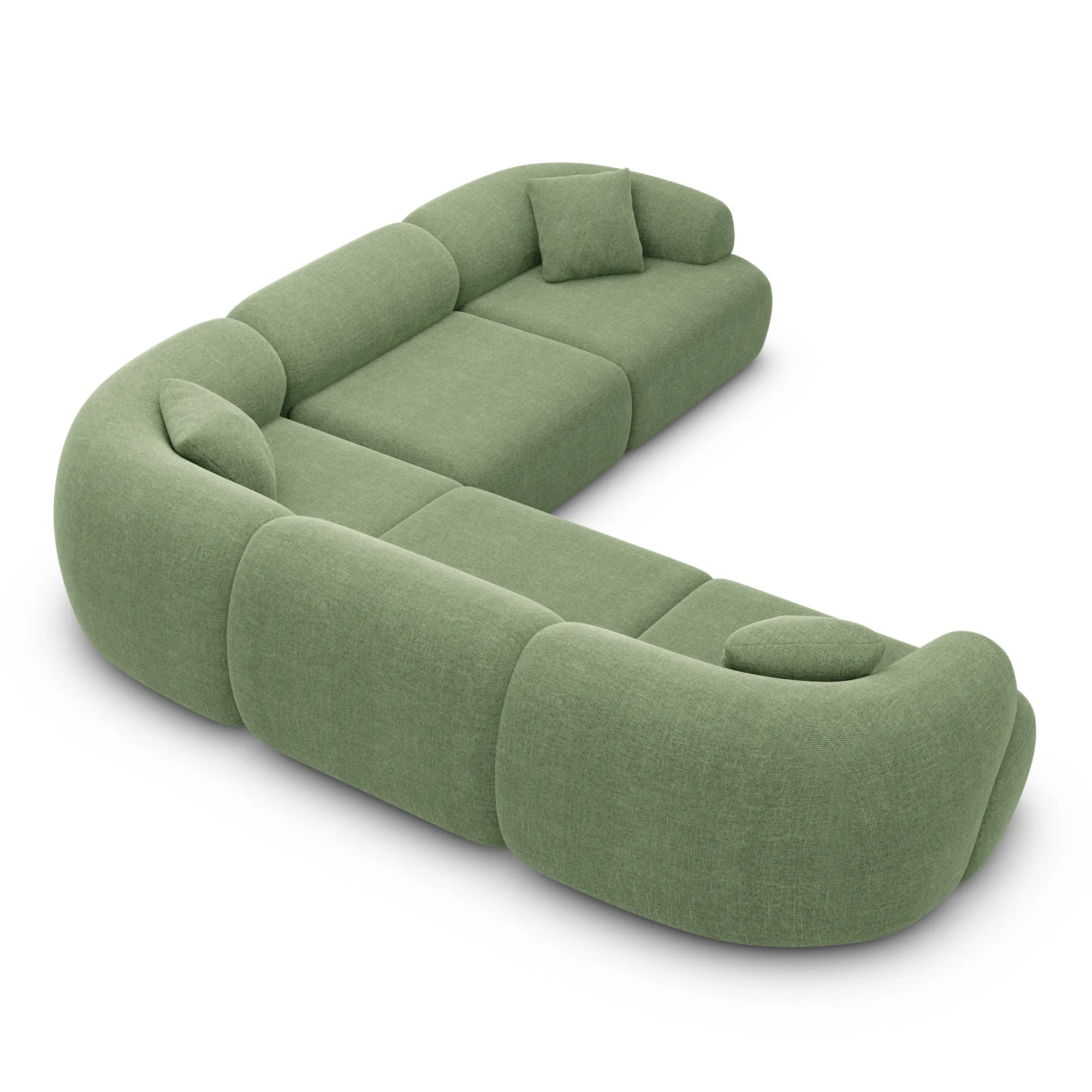 Strukturstoff Ecksofa Poliva – Bild 31