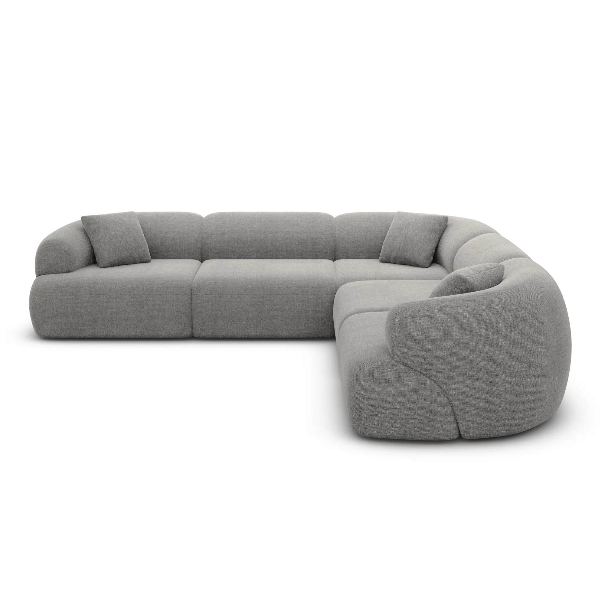 Strukturstoff Ecksofa Poliva – Bild 33