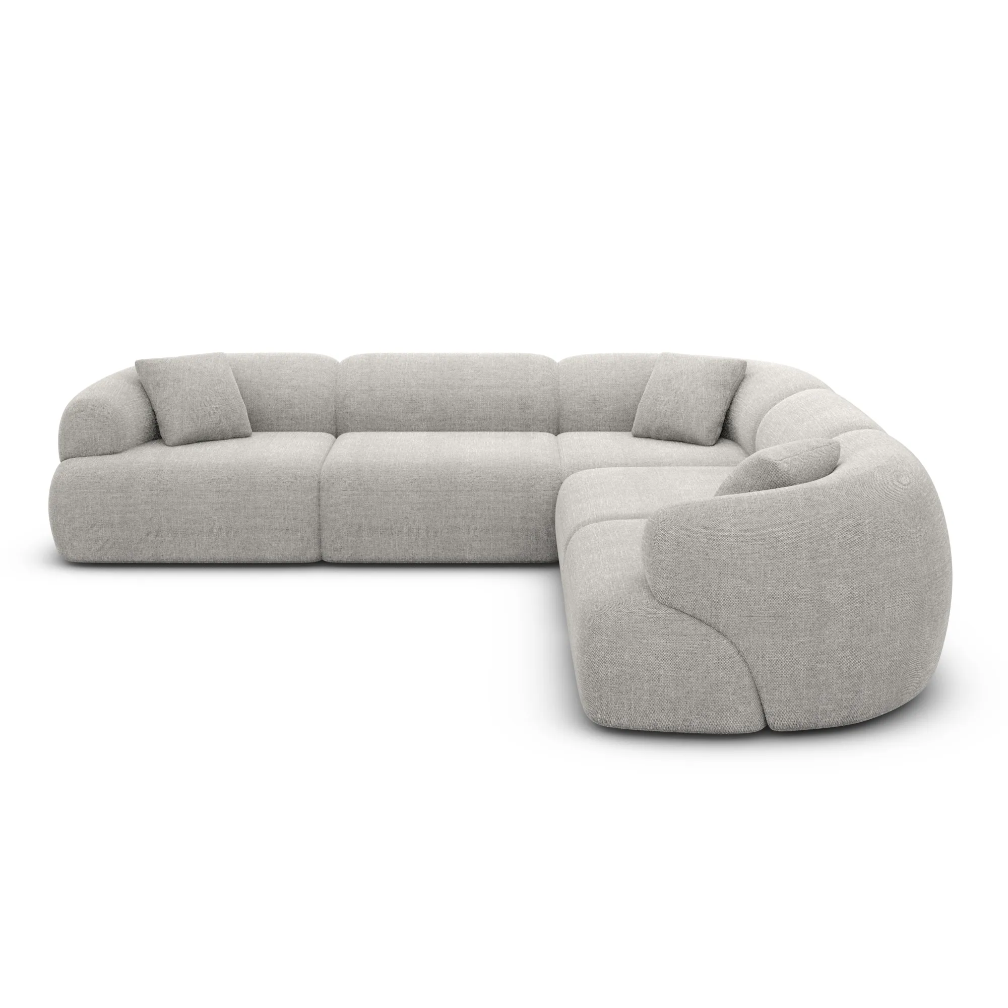 Strukturstoff Ecksofa Poliva – Bild 36