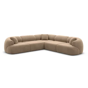 Samtstoff Ecksofa Poliva