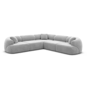 Samtstoff Ecksofa Poliva