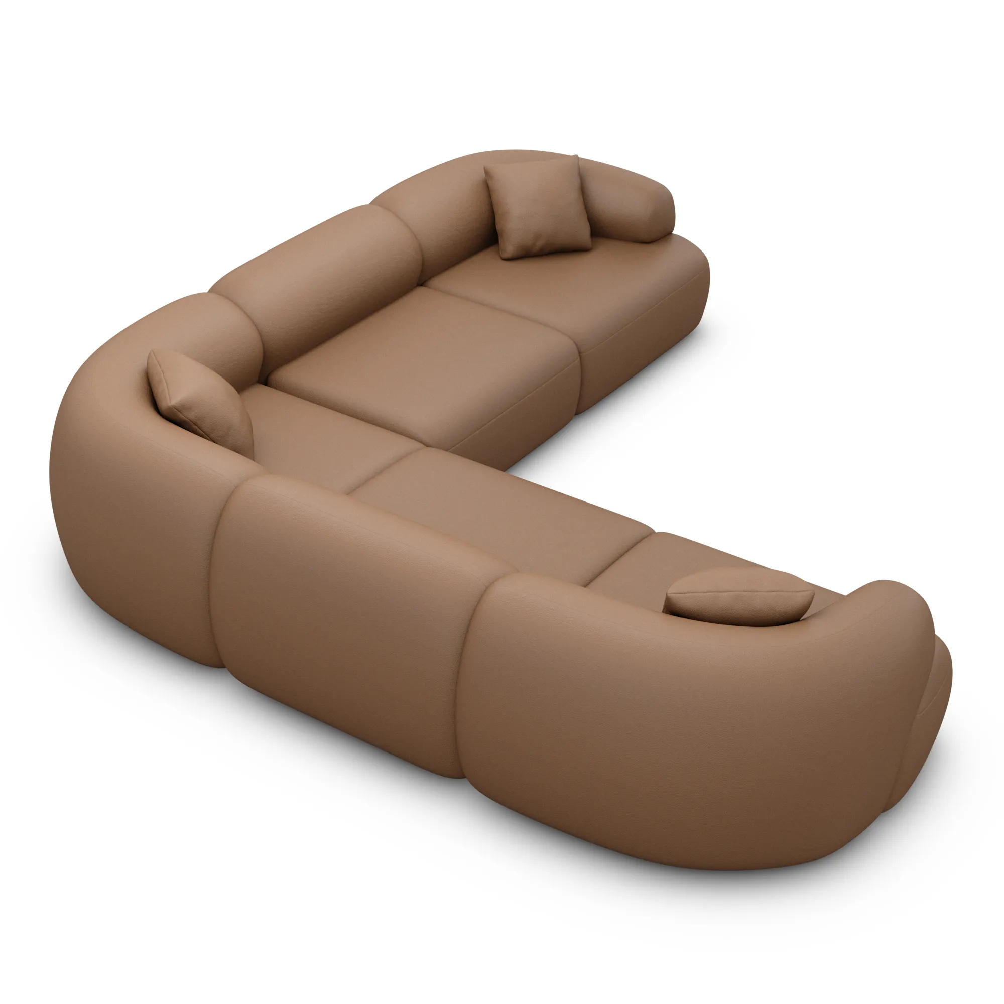 Echtleder Ecksofa Poliva – Bild 11