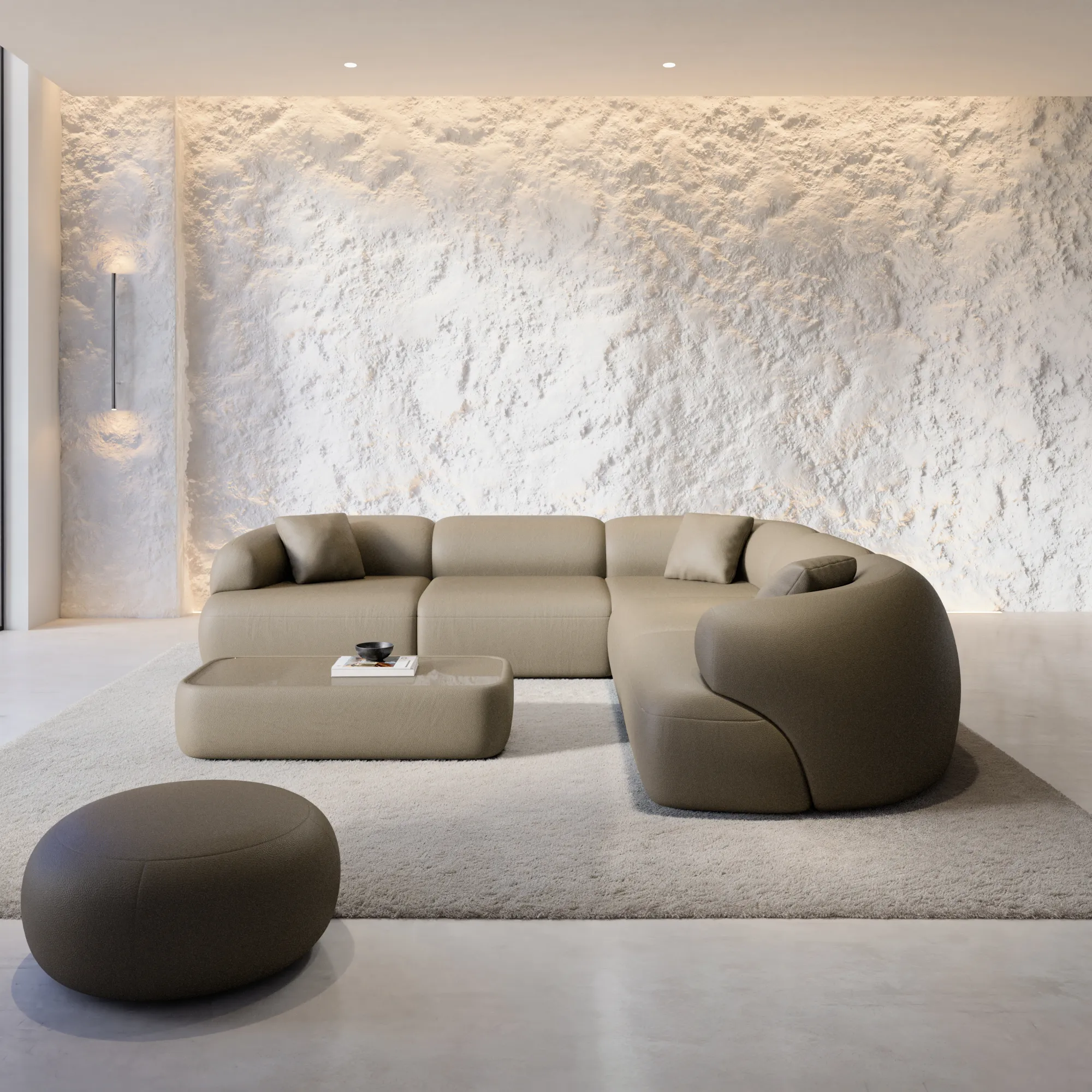 Echtleder Ecksofa Poliva – Bild 2
