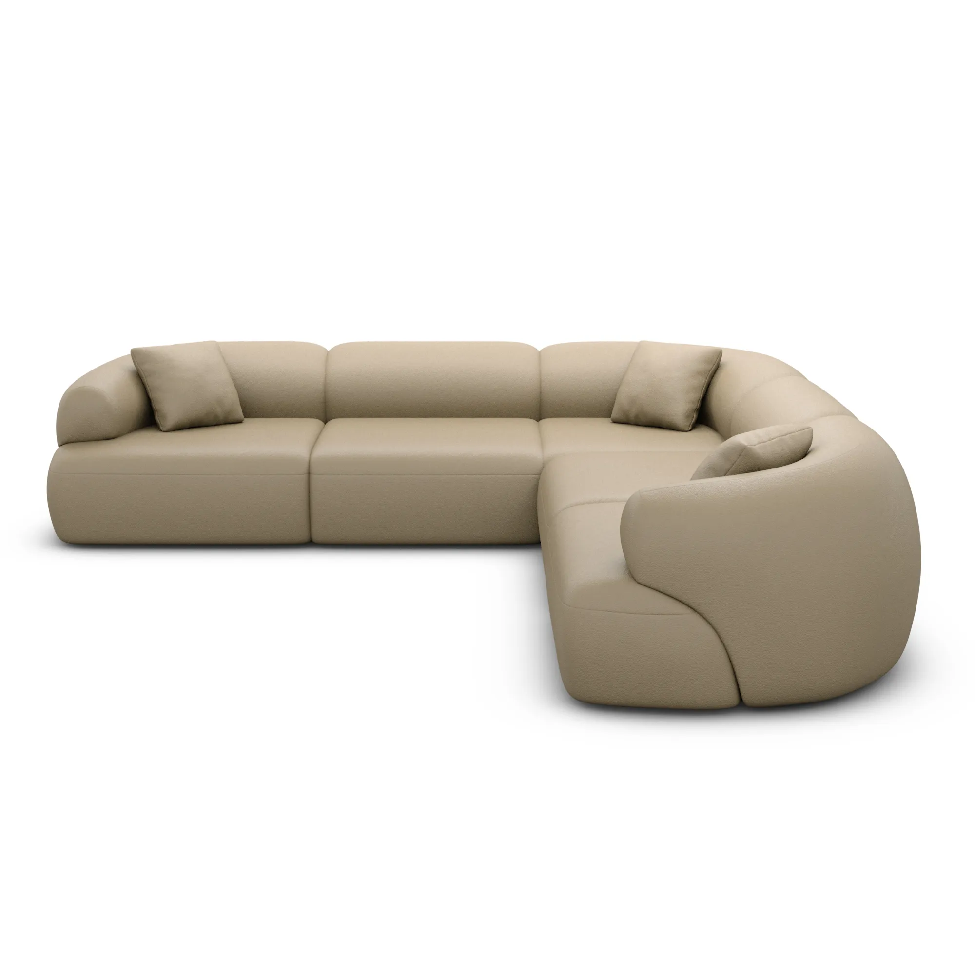 Echtleder Ecksofa Poliva – Bild 13