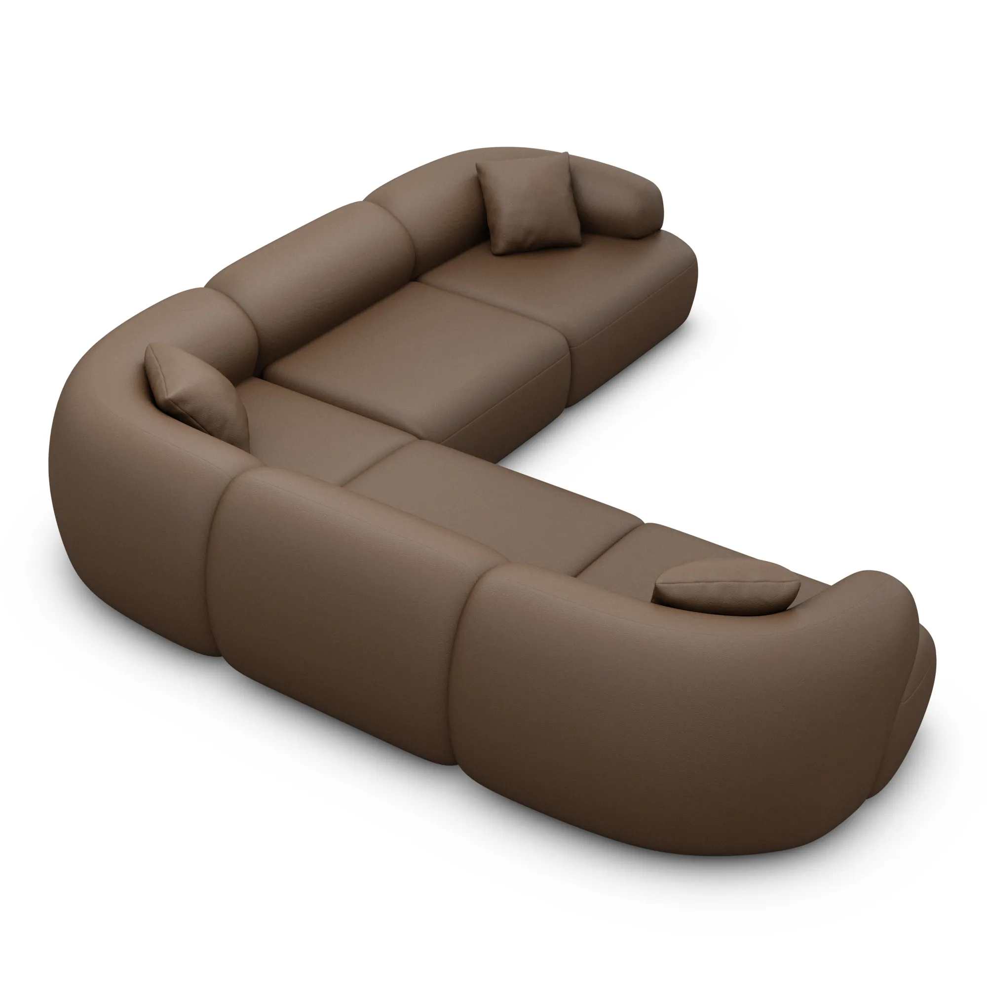 Echtleder Ecksofa Poliva – Bild 17