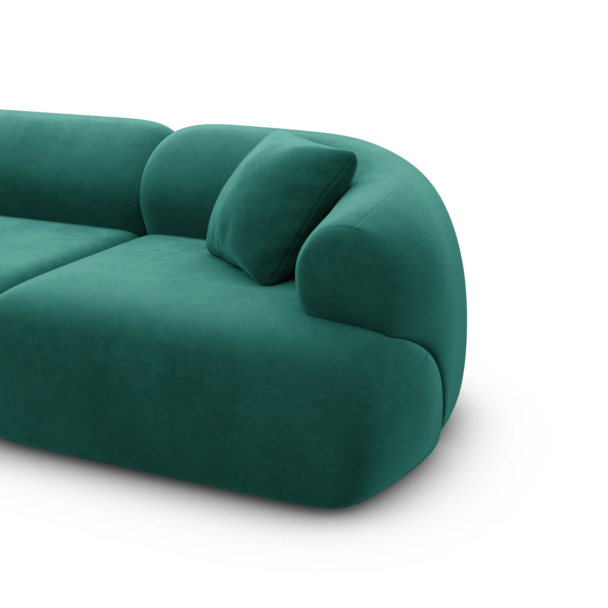 Samtstoff U-Form XXL Wohnlandschaft Poliva – Bild 108