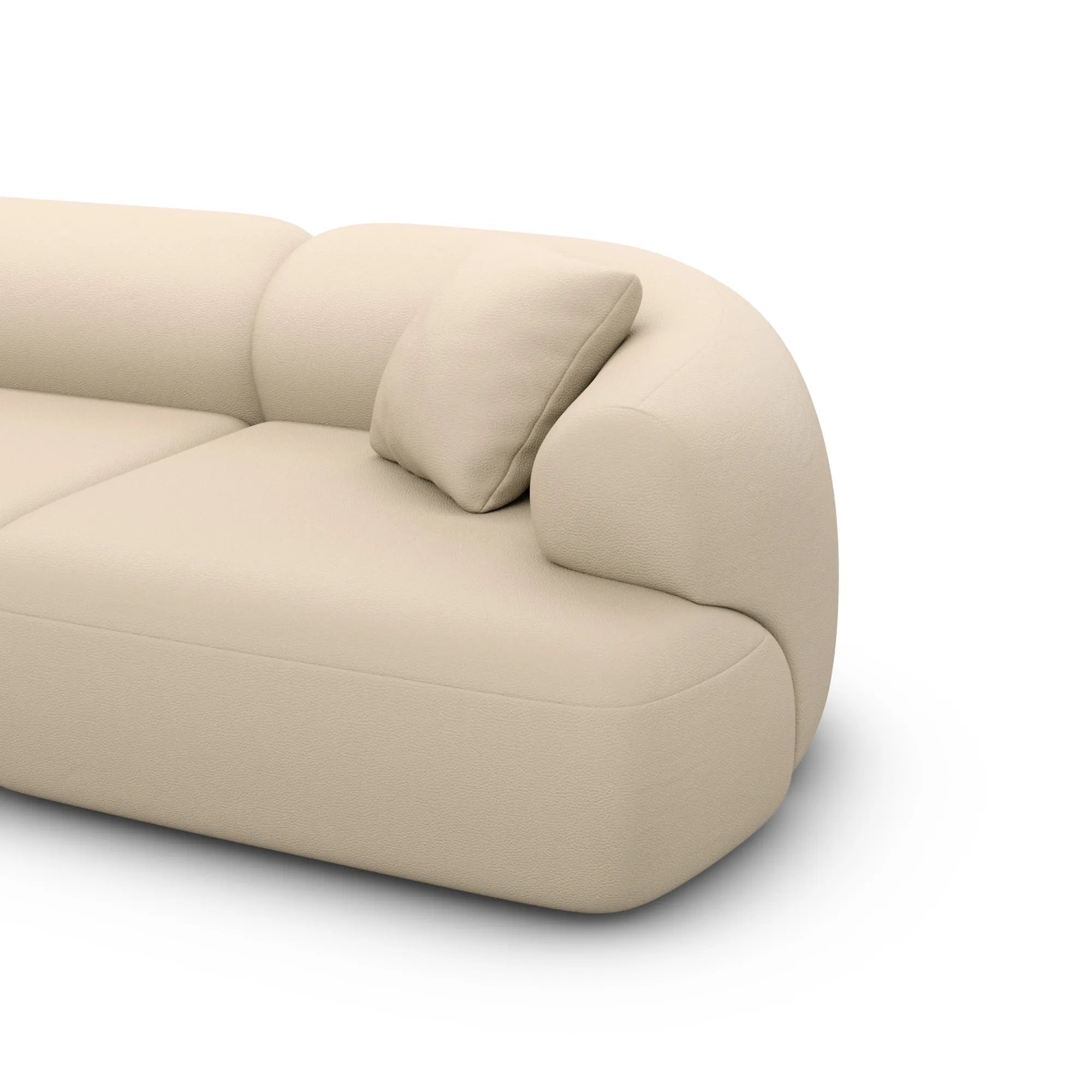 Echtleder U-Form XL Wohnlandschaft Poliva – Bild 68