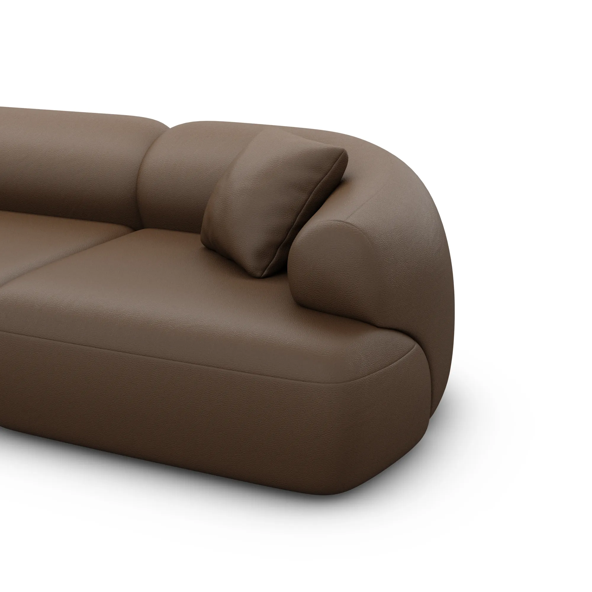 Echtleder U-Form XL Wohnlandschaft Poliva – Bild 72