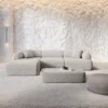 Bouclé L-Form Sofa Poliva – Bild 2