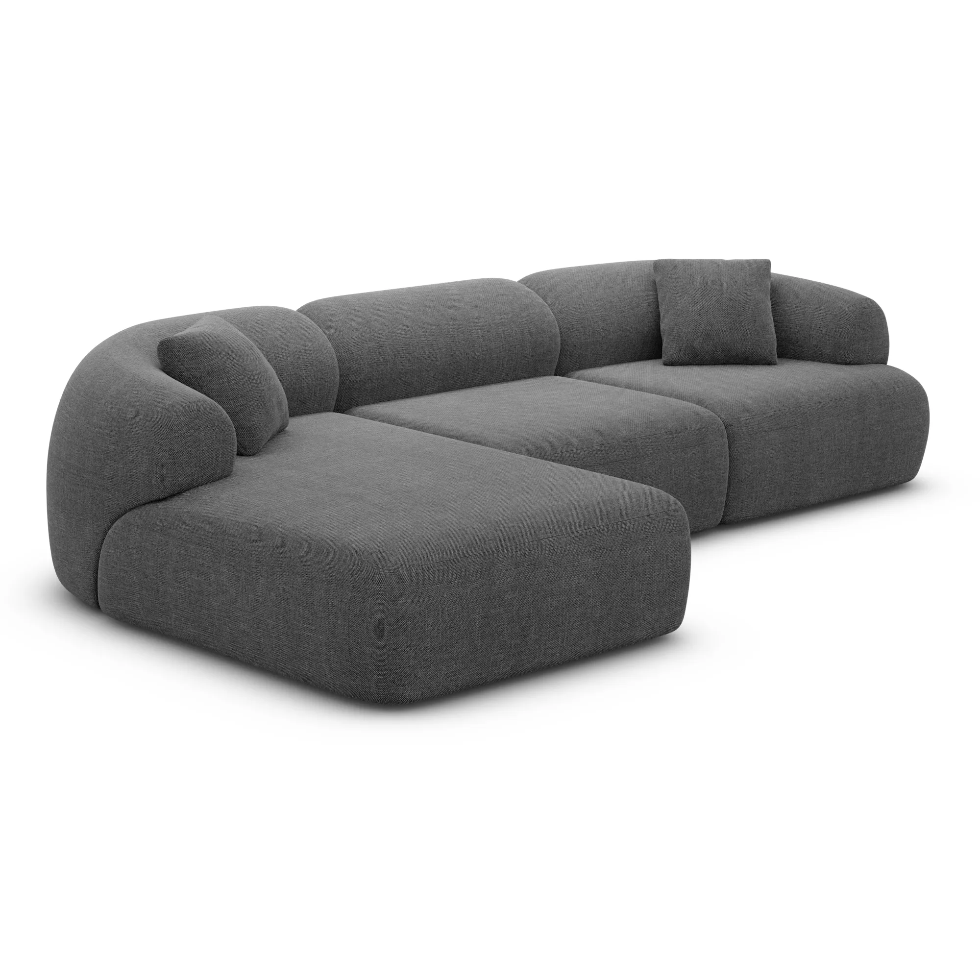 Strukturstoff L-Form Sofa Poliva – Bild 72