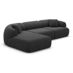 Strukturstoff L-Form Sofa Poliva