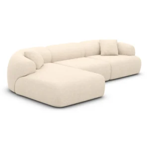 Strukturstoff L-Form Sofa Poliva