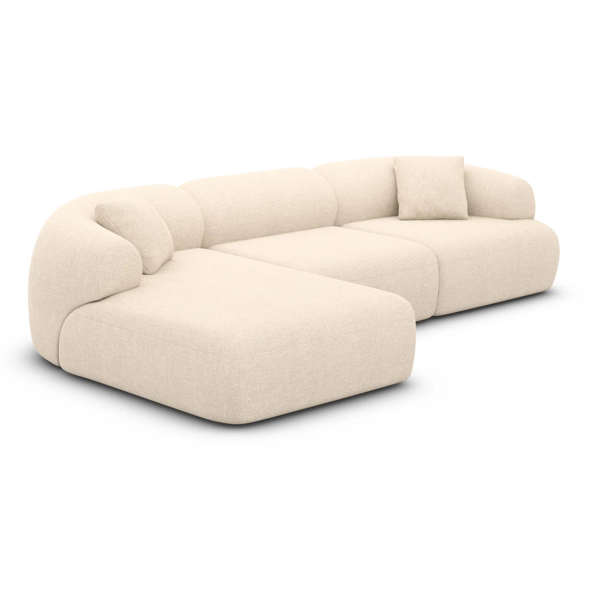Strukturstoff L-Form Sofa Poliva – Bild 24