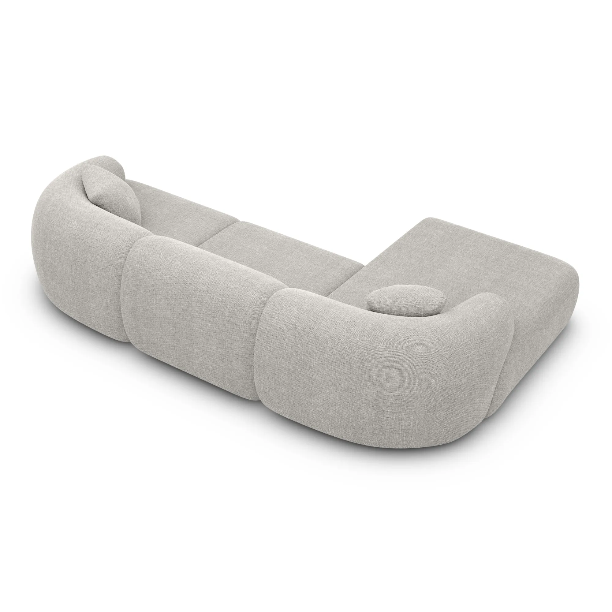 Strukturstoff L-Form Sofa Poliva – Bild 38