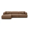 Echtleder L-Form Sofa Poliva – Bild 63