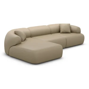 Echtleder L-Form Sofa Poliva