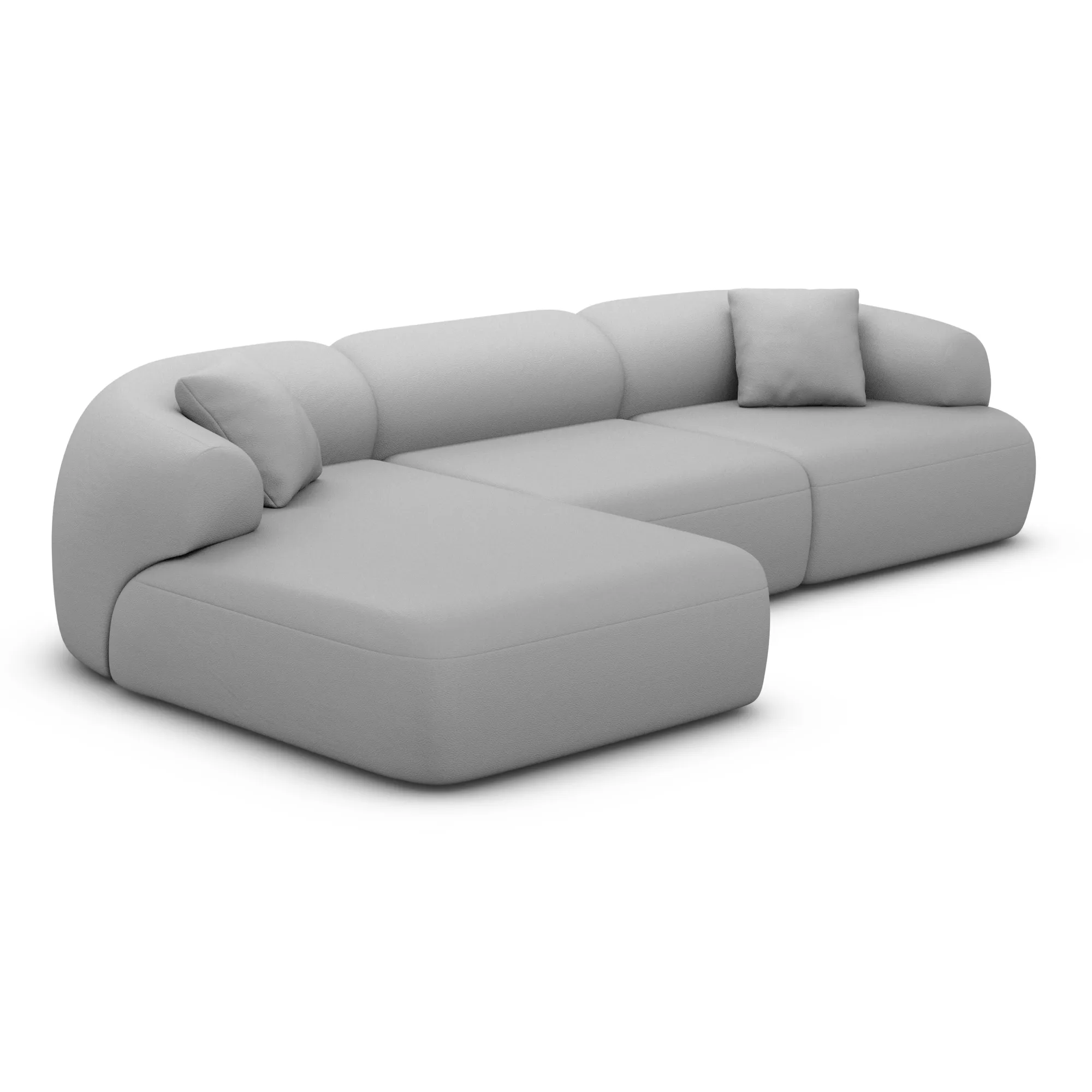 Echtleder L-Form Sofa Poliva – Bild 26
