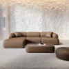 Kunstleder L-Form Sofa Poliva – Bild 8