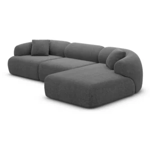 Strukturstoff L-Form Sofa Poliva
