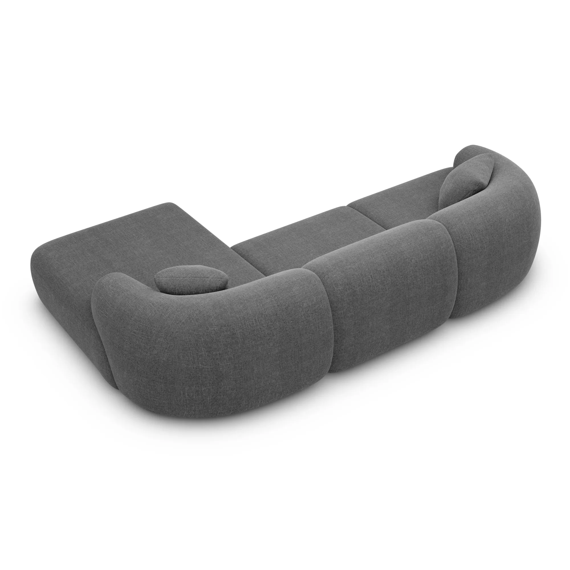 Strukturstoff L-Form Sofa Poliva – Bild 44