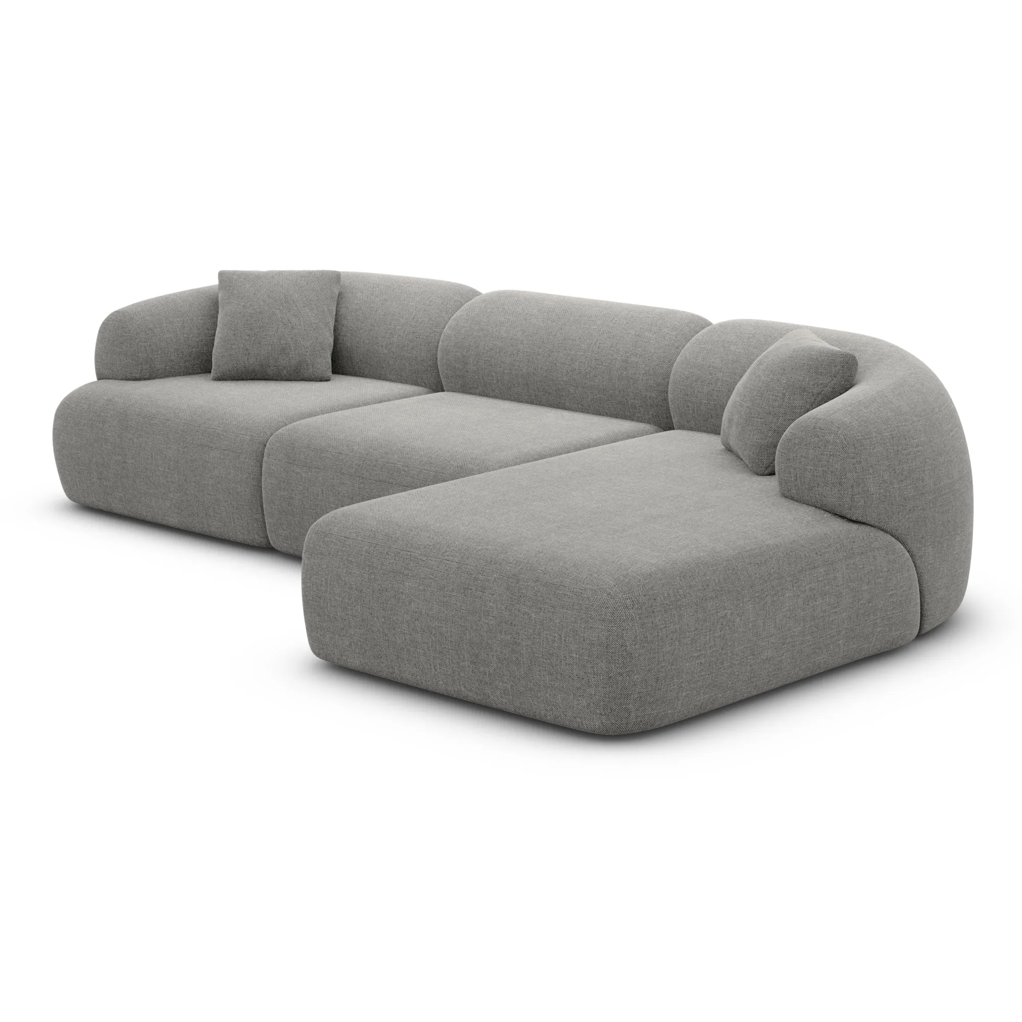 Strukturstoff L-Form Sofa Poliva – Bild 63