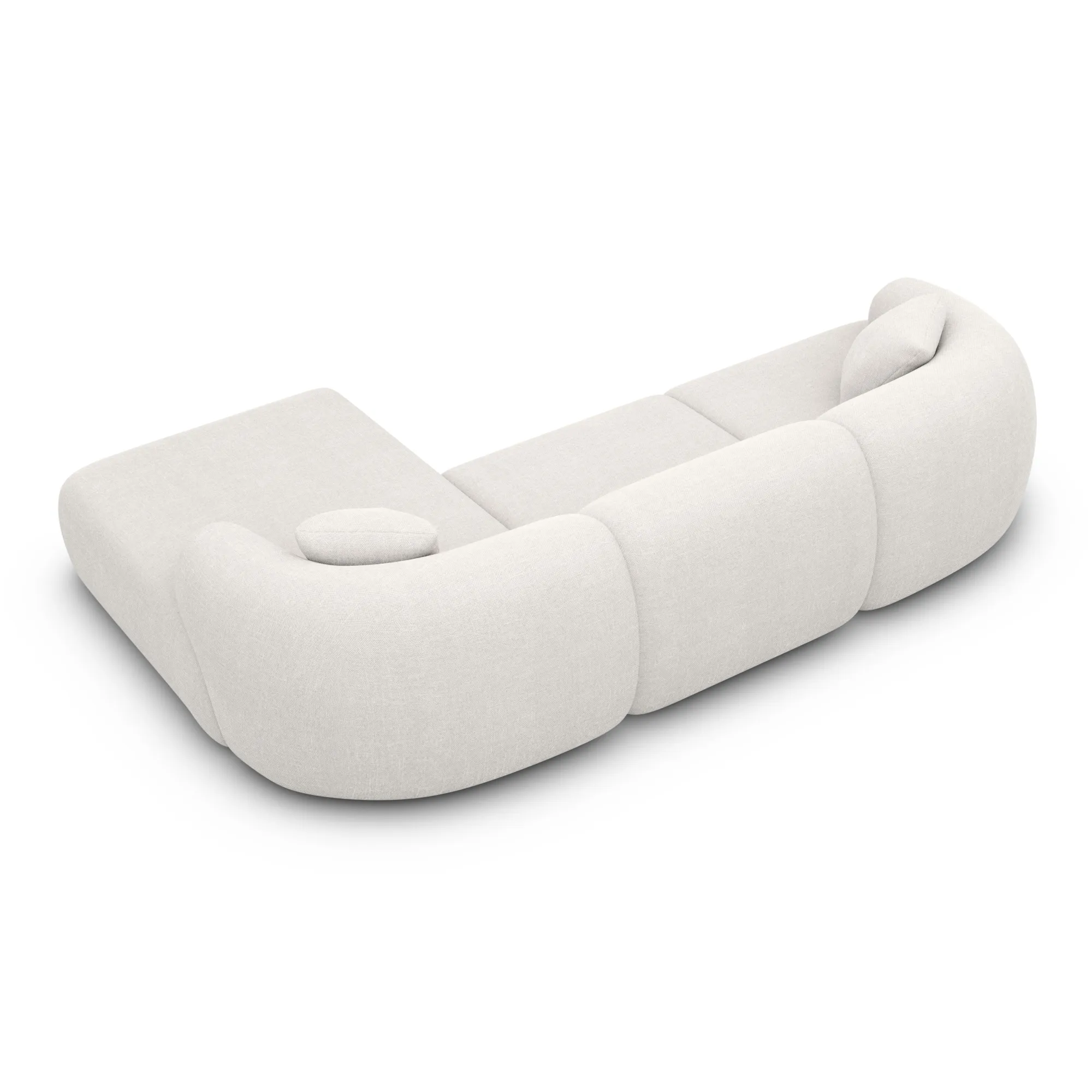 Strukturstoff L-Form Sofa Poliva – Bild 71