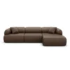Echtleder L-Form Sofa Poliva – Bild 45