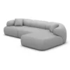 Echtleder L-Form Sofa Poliva – Bild 50