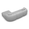 Echtleder L-Form Sofa Poliva – Bild 52