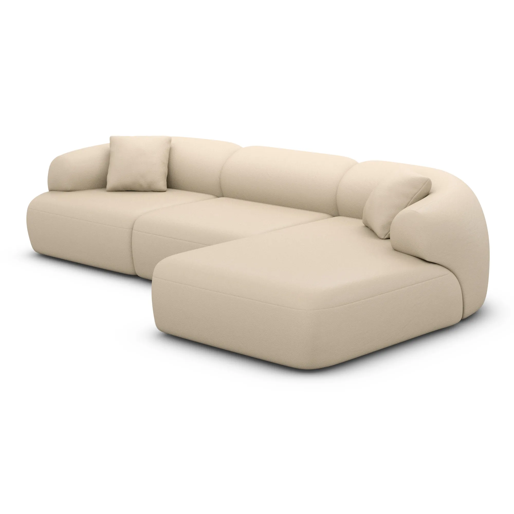 Kunstleder L-Form Sofa Poliva – Bild 26