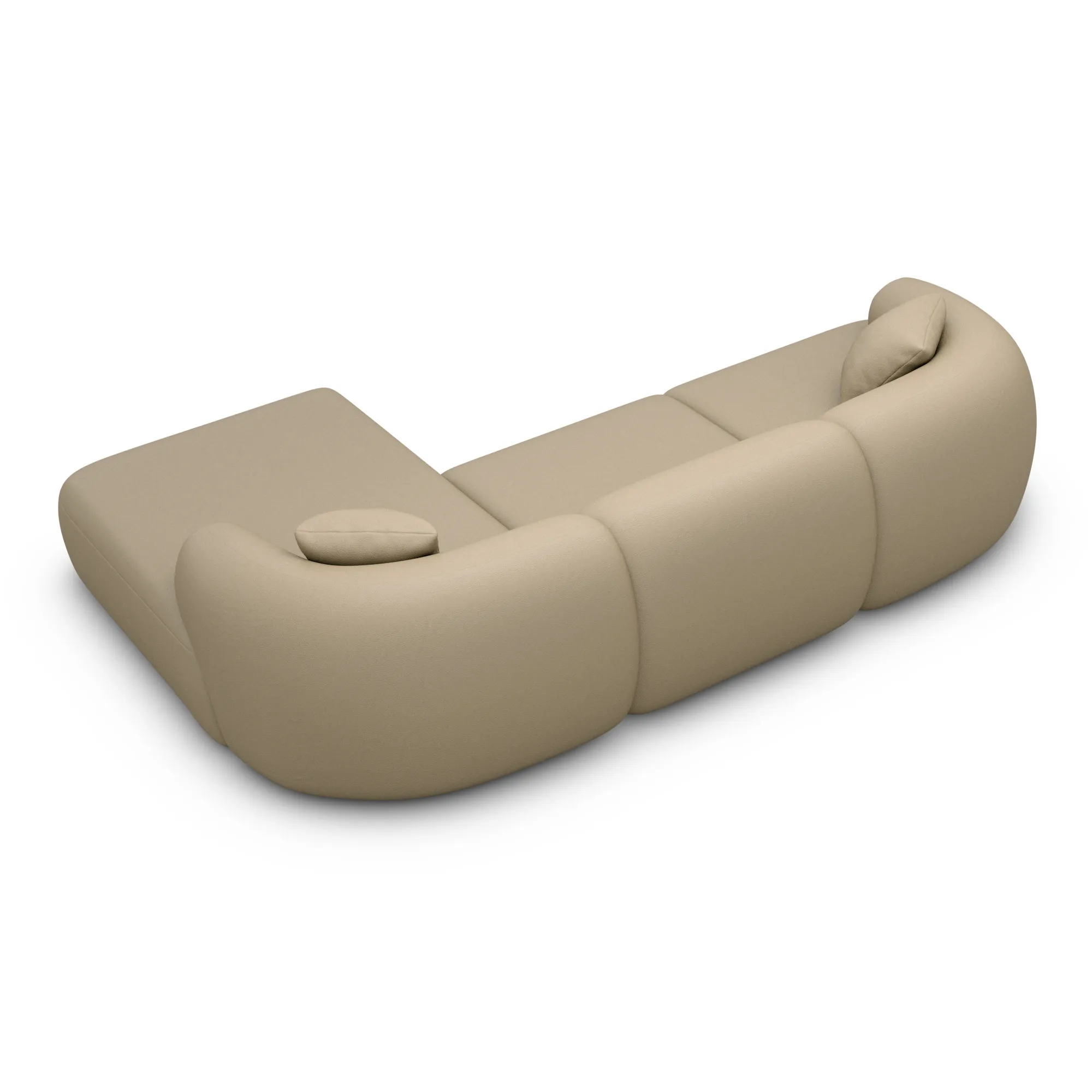 Kunstleder L-Form Sofa Poliva – Bild 37