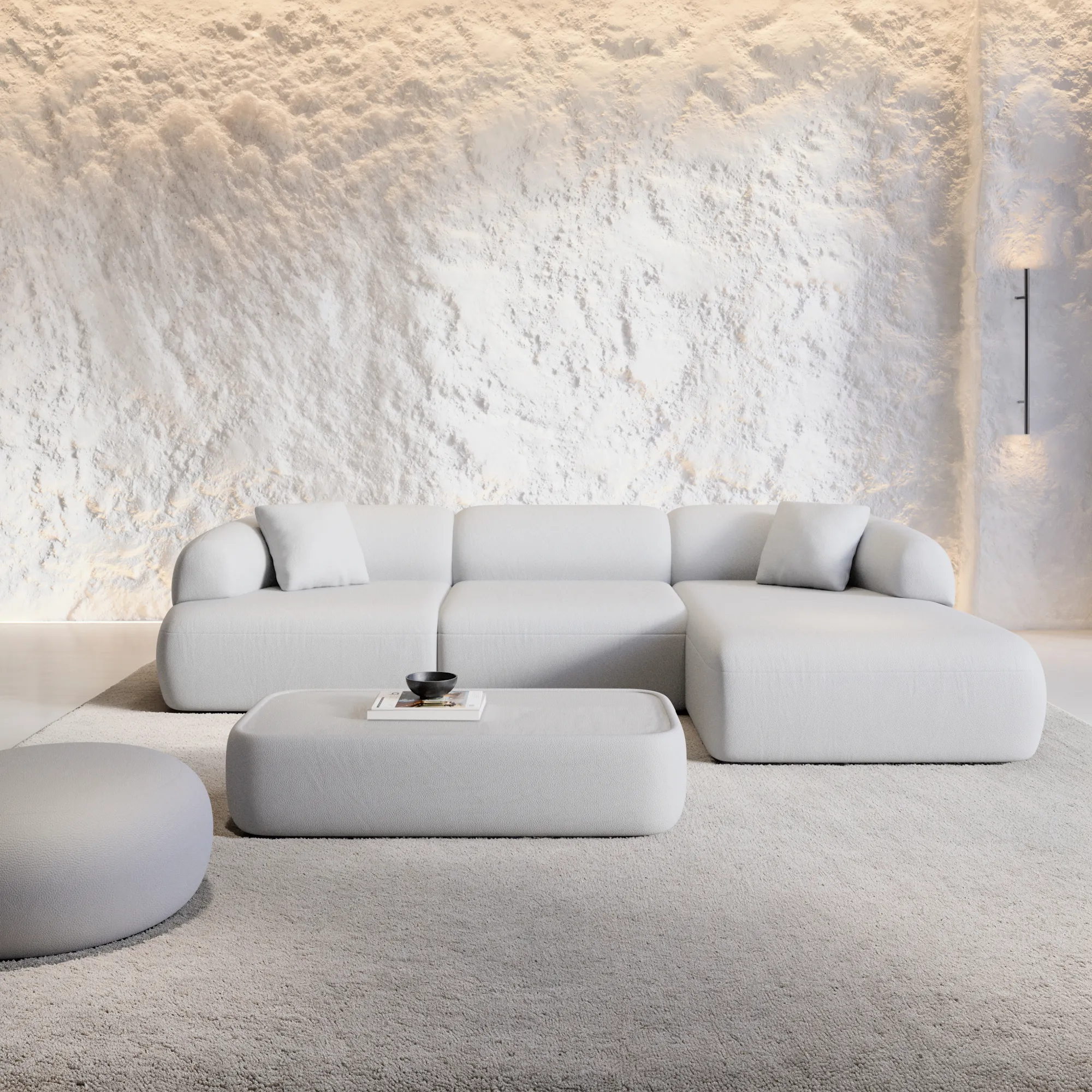 Kunstleder L-Form Sofa Poliva – Bild 5