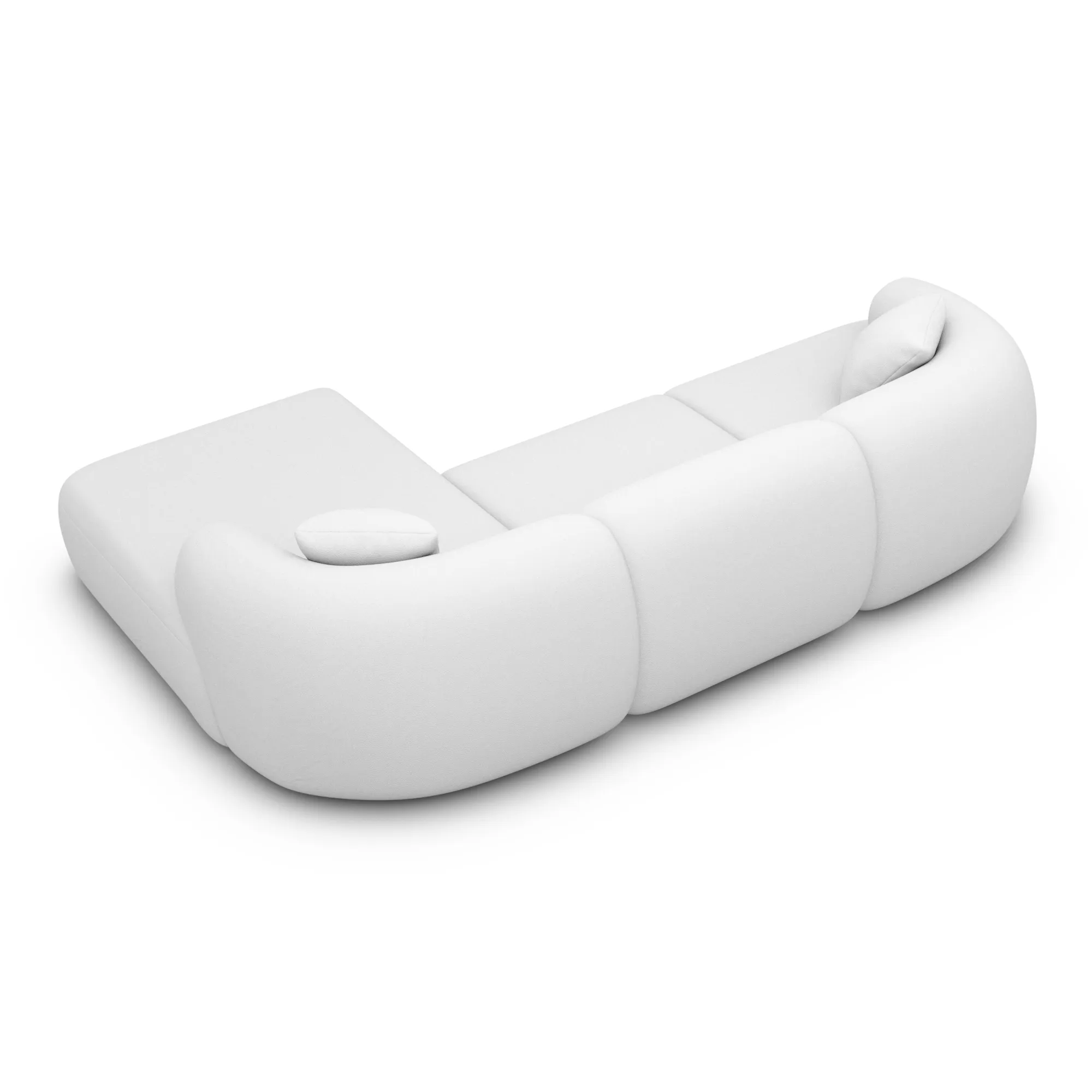 Kunstleder L-Form Sofa Poliva – Bild 49