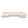 Strukturstoff U-Form XL Wohnlandschaft Poliva – Bild 31