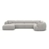 Strukturstoff U-Form XL Wohnlandschaft Poliva – Bild 43