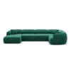 Samtstoff U-Form XL Wohnlandschaft Poliva – Bild 35