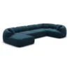 Samtstoff U-Form XL Wohnlandschaft Poliva – Bild 40