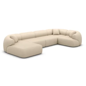 Echtleder U-Form XL Wohnlandschaft Poliva