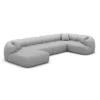 Echtleder U-Form XL Wohnlandschaft Poliva – Bild 32