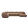 Strukturstoff U-Form XL Wohnlandschaft Poliva – Bild 58