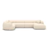 Strukturstoff U-Form XL Wohnlandschaft Poliva – Bild 61