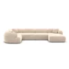 Samtstoff U-Form XL Wohnlandschaft Poliva – Bild 65