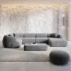 Samtstoff U-Form XL Wohnlandschaft Poliva – Bild 23