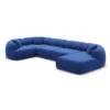 Samtstoff U-Form XL Wohnlandschaft Poliva – Bild 82