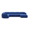 Samtstoff U-Form XL Wohnlandschaft Poliva – Bild 83