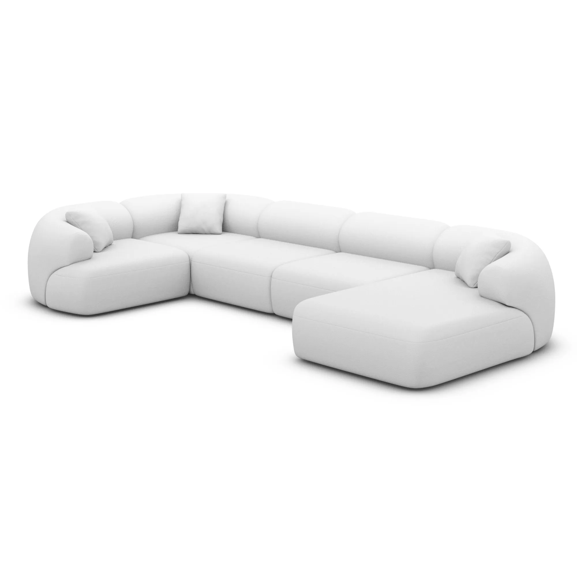 Echtleder U-Form XL Wohnlandschaft Poliva – Bild 59